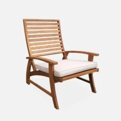 Chaise Avec Repose-pied Bois (lot De 2) 10 Chaise Avec Repose-pied Bois (lot De 2) -Maison Meubles ACRLXFTBGX2 03