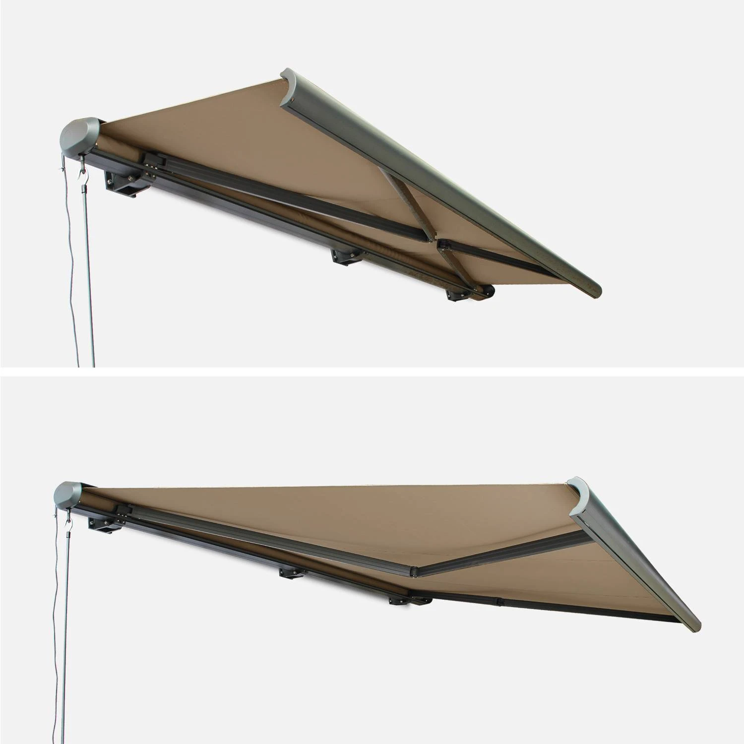 Store Banne électrique 4x3m Couleur : Taupe 3 Store Banne électrique 4x3m Couleur : Taupe – Image 3