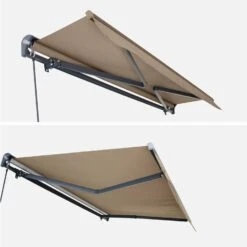 Store Banne Manuel 3x2m Couleur : Taupe -Maison Meubles AWM3X2SCBN 03