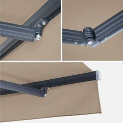 Store Banne Manuel 3x2m Couleur : Taupe -Maison Meubles AWM3X2SCBN 04