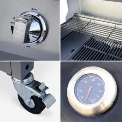 Barbecue Gaz 4 Brûleurs Dont 1 Feu Latéral Avec Housse Couleur : Noir 9 Barbecue Gaz 4 Brûleurs Dont 1 Feu Latéral Avec Housse Couleur : Noir -Maison Meubles BBQ3593BKCOV 04