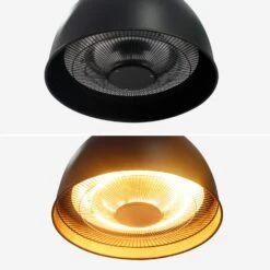 Parasol Chauffant électrique 1500W -Maison Meubles EHH1500LAPBK 04