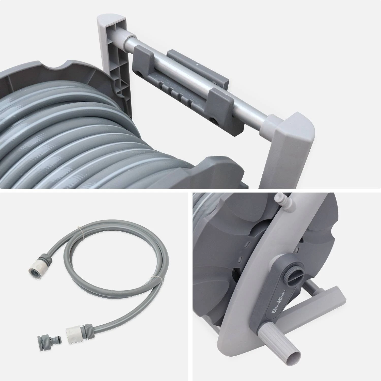 Dévidoir Mural Automatique Avec Tuyau D'arrosage, 20m 2 Dévidoir Mural Automatique Avec Tuyau D'arrosage, 20m – Image 2