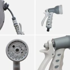 Dévidoir Mural Automatique Avec Tuyau D'arrosage, 30m -Maison Meubles EXWH30AR 03