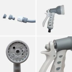 Dévidoir Sur Roues Avec Tuyau D'arrosage, 30m -Maison Meubles EXWH30RT 03
