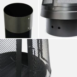 Brasero Cheminée D'extérieur 9 Brasero Cheminée D'extérieur -Maison Meubles FPLF107BK 04