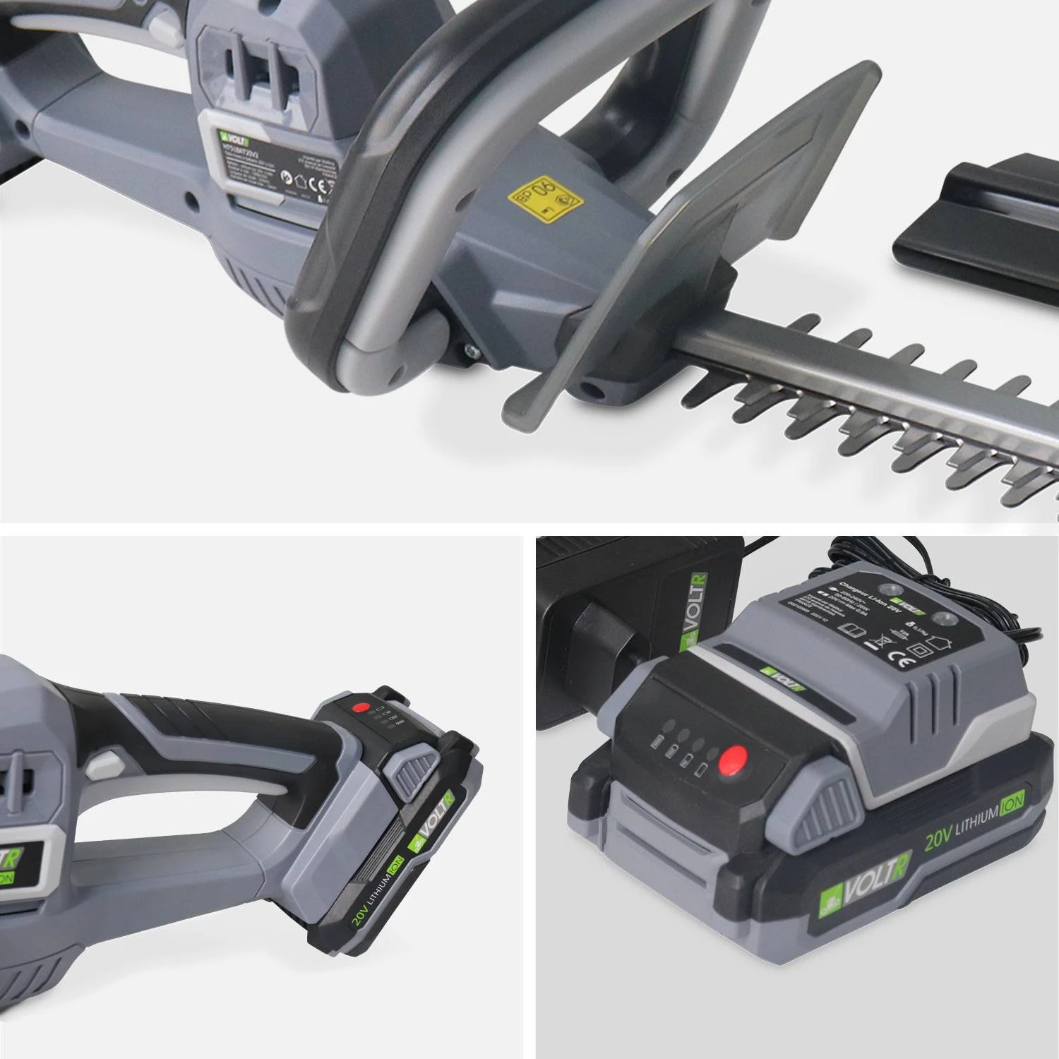 Taille-haies Sans Fil 51cm Avec Batterie + Chargeur 2 Taille-haies Sans Fil 51cm Avec Batterie + Chargeur – Image 2