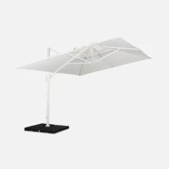 Parasol Déporté Rectangulaire 3x4 M 11 Parasol Déporté Rectangulaire 3x4 M -Maison Meubles HU3X4WH 02
