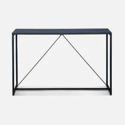 Console Métal Avec Barre De Renfort -Maison Meubles INDUCOT120BK 02