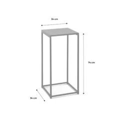 Table D'appoint Gigogne/ Bout De Canapé (lot De 2) -Maison Meubles INDUSTX2BK MENS 01