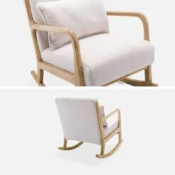 Rocking Chair Scandinave Bouclettes -Maison Meubles IRACSCABOUCL 03