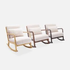 Rocking Chair Scandinave Bouclettes -Maison Meubles IRACSCABOUCL 05