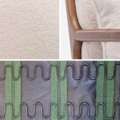 Rocking Chair Scandinave En Bois Et Tissu Bouclette -Maison Meubles IRACSCALWLBOUCL 04