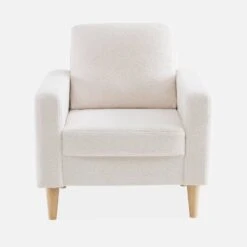 Fauteuil Scandinave à Bouclettes -Maison Meubles ISOF1BOUCL 02