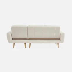 Canapé Convertible D'angle, Réversible, 3 Places Revêtement Bouclette -Maison Meubles ISOFABEDCBOUCL 03