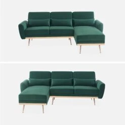 Canapé D'angle Convertible Réversible 3 Places -Maison Meubles ISOFABEDCVVDG 02