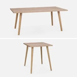 Table Basse Effet Bois (lot De 2) -Maison Meubles ISTABLX2NAT 03