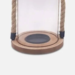 Lanterne En Verre, Anse En Corde Intérieur/extérieur (lot De 2) -Maison Meubles LANT19ROPEX2 03