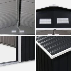 Abri De Jardin Métal 10,85m² -Maison Meubles MS1085GY 04