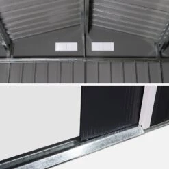 Abri De Jardin Métal 7,06m² -Maison Meubles MS706GY 04