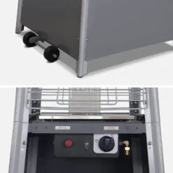 Parasol Chauffant Gaz 10.5KW Avec Housse De Protection -Maison Meubles PCKD7001PSGHC 03