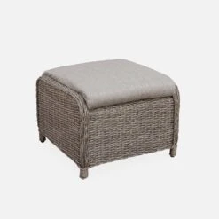 Fauteuil De Jardin Avec Repose Pieds Résine Tressée Ronde (lot De 2) 11 Fauteuil De Jardin Avec Repose Pieds Résine Tressée Ronde (lot De 2) -Maison Meubles RWH2KINGGY 03
