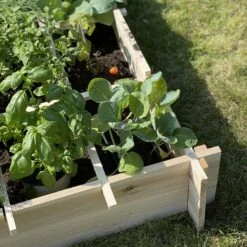 Carré Potager En Bois 90 X 90cm -Maison Meubles VG90 07