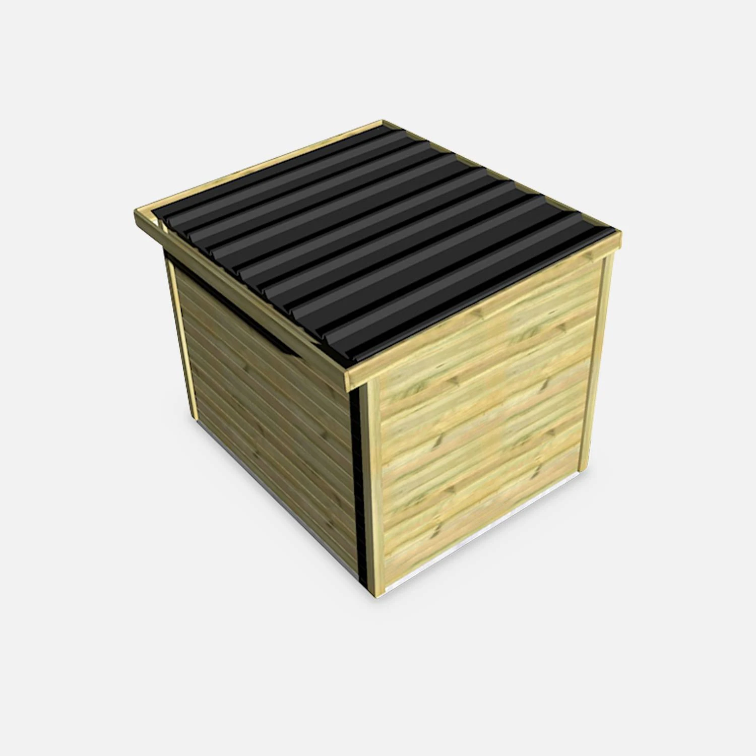 Abri De Jardin Bois 6,48m², Sapin Du Nord Traité Autoclave Ep.27mm 4 Abri De Jardin Bois 6,48m², Sapin Du Nord Traité Autoclave Ep.27mm – Image 4