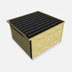 Abri De Jardin Bois 13m², Sapin Du Nord Traité Autoclave Ep.27mm 9 Abri De Jardin Bois 13m², Sapin Du Nord Traité Autoclave Ep.27mm -Maison Meubles WSAF33X33NAT 05