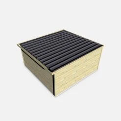 Abri De Jardin Bois 20,3m², Sapin Du Nord Traité Autoclave Ep.27mm 9 Abri De Jardin Bois 20,3m², Sapin Du Nord Traité Autoclave Ep.27mm -Maison Meubles WSAF42X42NAT 03