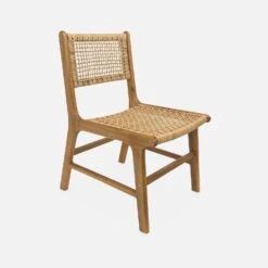 Chaise De Jardin En Cannage Et Bois (lot De 2) -Maison Meubles accanchrx2 3f038408e97f0c5a958b58f27db87f06