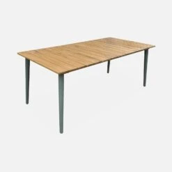 Table De Jardin Bois Et Métal 8 Places Couleur : Savane -Maison Meubles ackd200rsav 8c64c20061ed9d959ce2ee53953834b7
