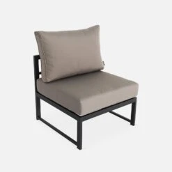 Salon De Jardin D'angle Aluminium 5 Places Couleur : Anthracite / Taupe -Maison Meubles af3004atbn 600427d8698f3de76600dc756cd1d204