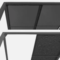 Lit De Jardin Aluminium, 2 Matelas Inclinables, Toit Avec Panneaux Amovibles Couleur : Anthracite / Anthracite -Maison Meubles afsunbedat e14ccfd1f13d44953ad1cbac42c639c9