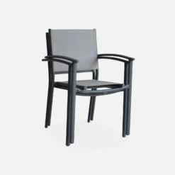 Fauteuils De Jardin Empilables Aluminium Et Textilène (lot De 2) Couleur : Gris Clair -Maison Meubles aftxchrx2atgy 6fe5a2f9e58d986a9b1e648221977ec5