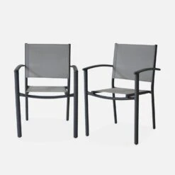 Fauteuils De Jardin Empilables Aluminium Et Textilène (lot De 2) Couleur : Gris Clair -Maison Meubles aftxchrx2atgy 9d0152f669252db9b9183788ab859556