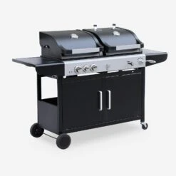 Barbecue Gaz 3 En 1, 3 Brûleurs Dont 1 Feu Latéral 12 Barbecue Gaz 3 En 1, 3 Brûleurs Dont 1 Feu Latéral -Maison Meubles bbq2302in1sb cfda9d516de93a670dd0f55e6a84875f