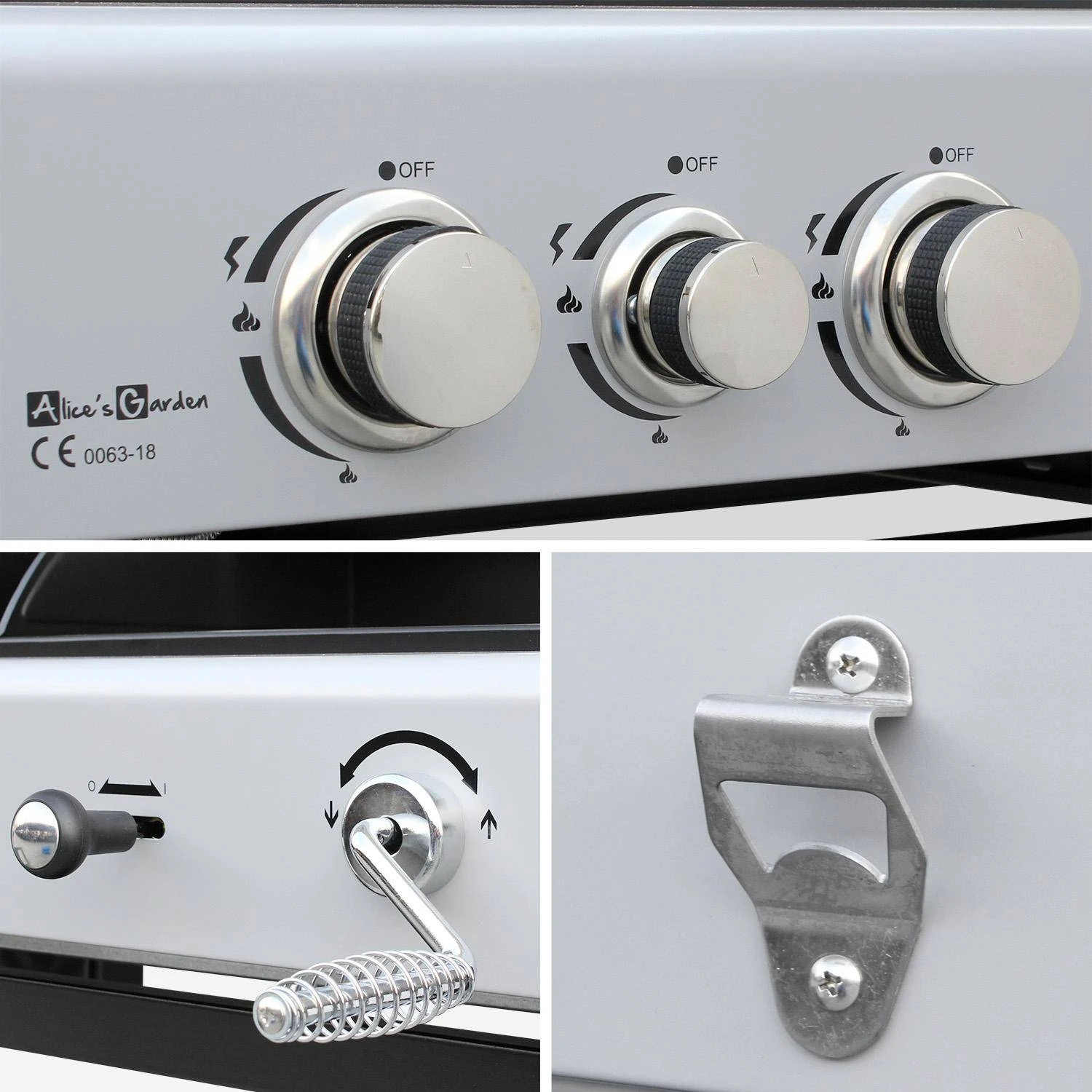 Barbecue Gaz 3 En 1, 3 Brûleurs Dont 1 Feu Latéral 6 Barbecue Gaz 3 En 1, 3 Brûleurs Dont 1 Feu Latéral – Image 6