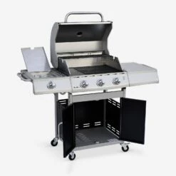 Barbecue Gaz 4 Brûleurs Dont 1 Feu Latéral Couleur : Noir 8 Barbecue Gaz 4 Brûleurs Dont 1 Feu Latéral Couleur : Noir -Maison Meubles bbq3593bk 5d04303c721d2ee6f2c3470ede364b42