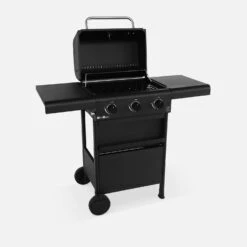 Barbecue Gaz 3 Brûleurs -Maison Meubles bbqdline3bk 541e840b773de4725fe36f279004fc93