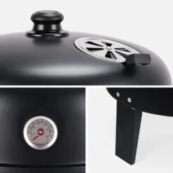Barbecue Fumoir Charbon De Bois Ø38cm -Maison Meubles bbqsmk80bk f86ce8c7fffb862bedf23dbf55b41a07