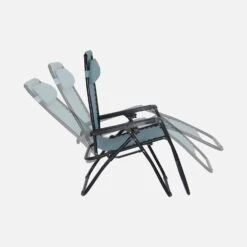 Fauteuil Relax Pliable Multi Positions Textilène (lot De 2) Couleur : Émeraude -Maison Meubles campchrx2em ec721e915241108cc5020cb7f29e63d5