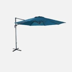 Parasol Déporté Rond Ø 350cm Couleur : Bleu Canard -Maison Meubles cdukd350bd a7964932e14c82053266b72cef274207