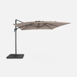 Parasol Déporté Rectangulaire 3x4m Couleur : Taupe 11 Parasol Déporté Rectangulaire 3x4m Couleur : Taupe -Maison Meubles cdukd3x4bn cd17f513d9f2ab61100a3895a5894713