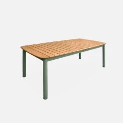 Table De Jardin Extensible Bois Et Métal 6 à 8 Places -Maison Meubles ecxtp190seggy 260a6d4659d4209eda5f9bf4fb3ccb6c