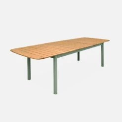 Table De Jardin Extensible Bois Et Métal 6 à 8 Places -Maison Meubles ecxtp190seggy 98915677868d7d6f4579750347e4e685