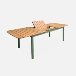 Table De Jardin Extensible Bois Et Métal 6 à 8 Places -Maison Meubles ecxtp190seggy 9a9e50e2f8da1134d4e16850a5ff584d