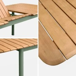 Table De Jardin Extensible Bois Et Métal 6 à 8 Places -Maison Meubles ecxtp190seggy 9bbadbe9991709e442d504edec486b1d