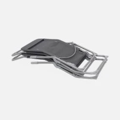 Bain De Soleil Textilène Pliant Avec 2 Positions (lot De 2) Couleur : Anthracite -Maison Meubles glidx2at 11e91008104fe97f44148d6ff3e52293