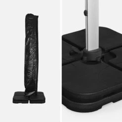 Parasol Déporté Carrée 3x3m Couleur : Noir 11 Parasol Déporté Carrée 3x3m Couleur : Noir -Maison Meubles hdu3x3bk 07b848b8e8b06e75e8a4b2970f9a2656